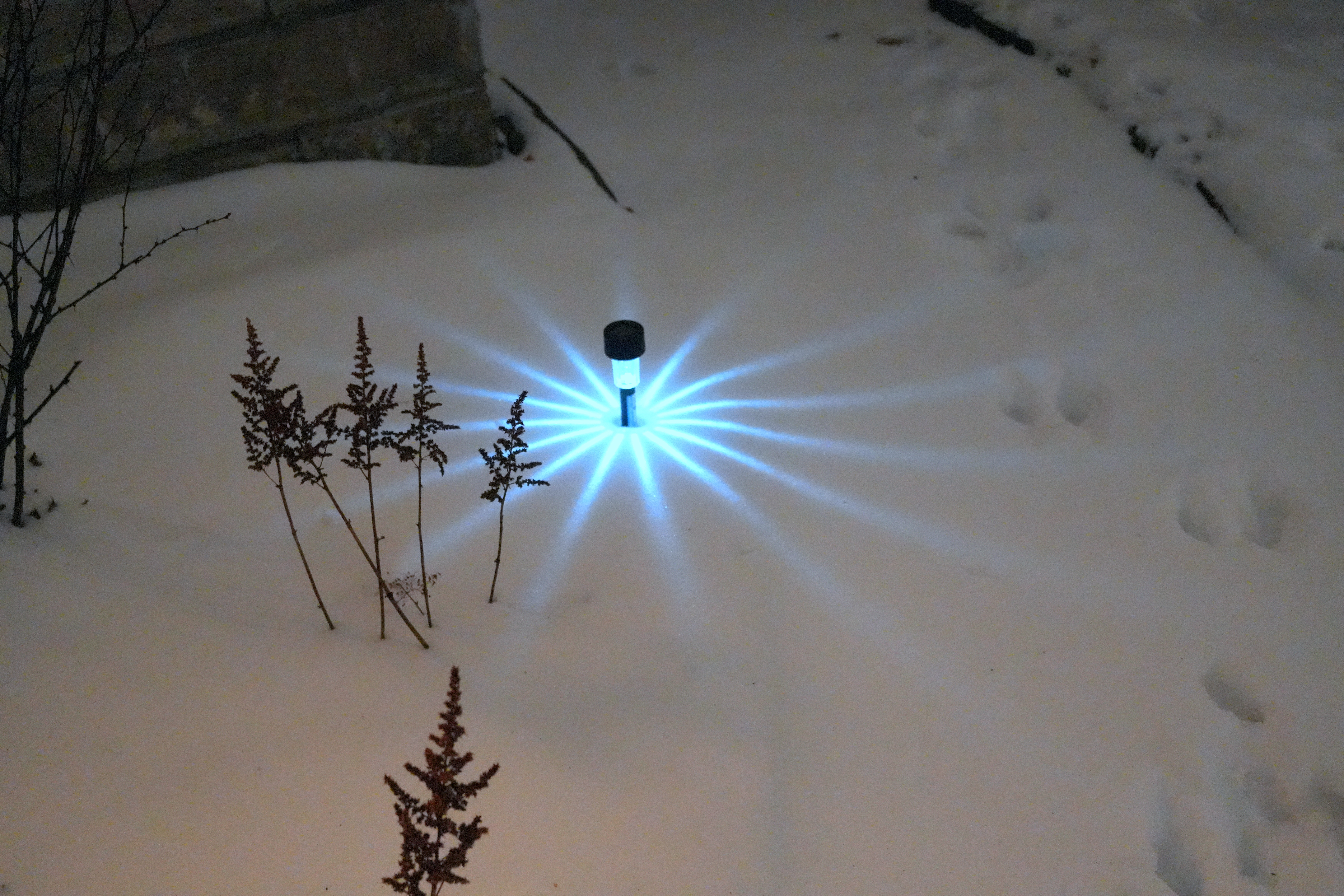 A light in the snow