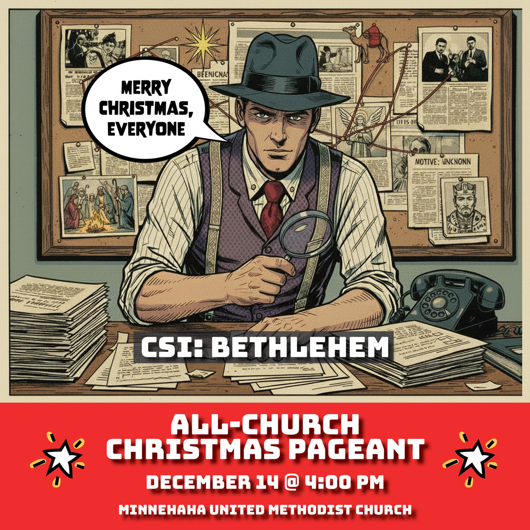 The all-church Christmas pageant returns on December 14 at 4:00 p.m. Join us!