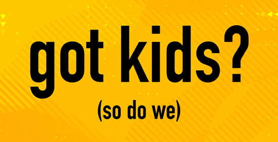 We encourage you to bring your kids into the church service